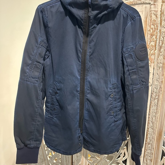 G-Star Navy Shirt Jacket - Picture 1 of 7